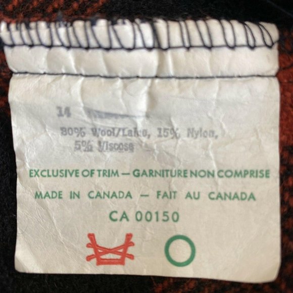 Vintage Buffalo Plaid Red Black Wool Jacket - Picture 8 of 9